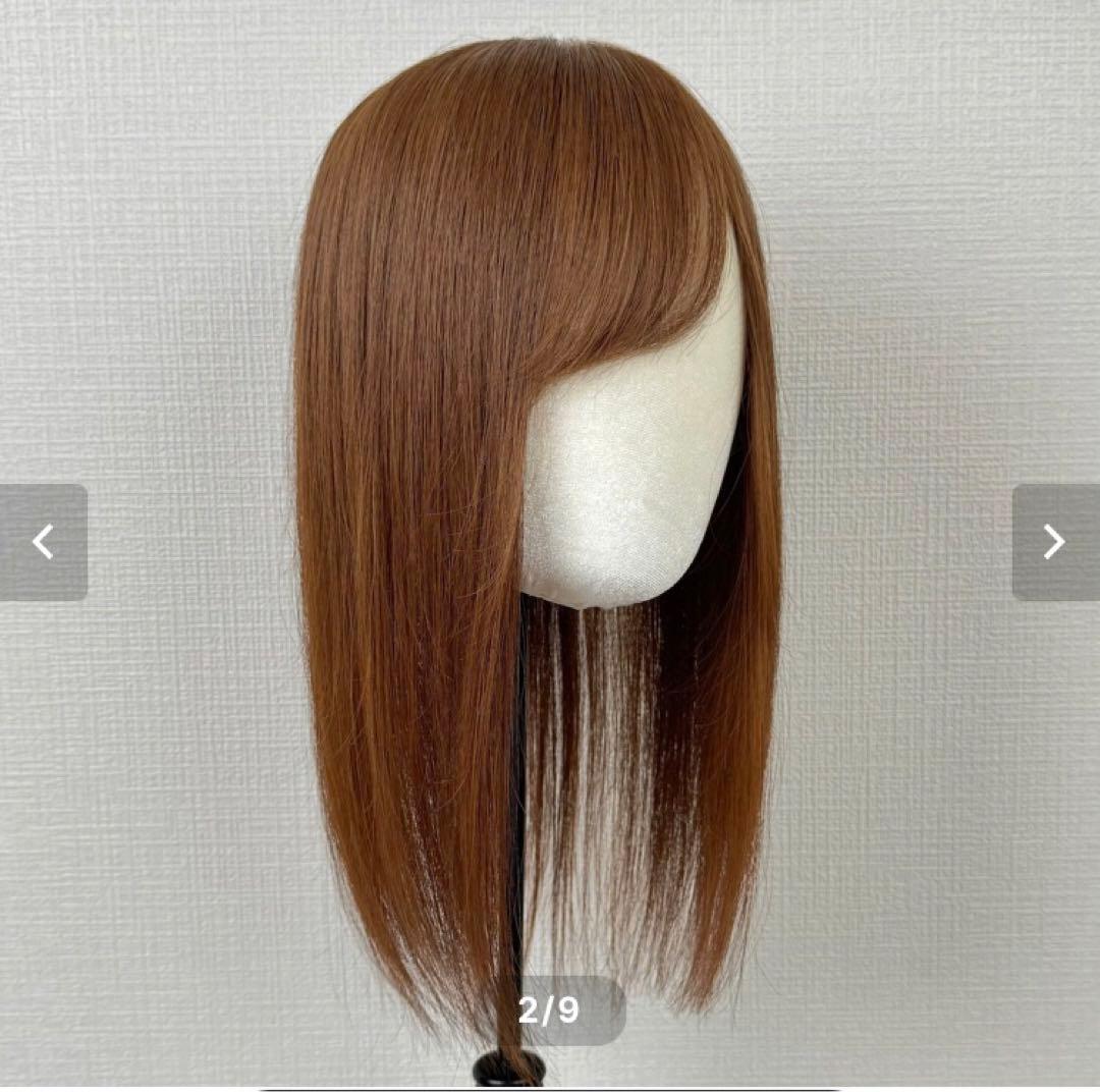 百合子　ひよピース 部分かつら ウィッグ つけ毛 増毛 頭頂部 ライトブラウン