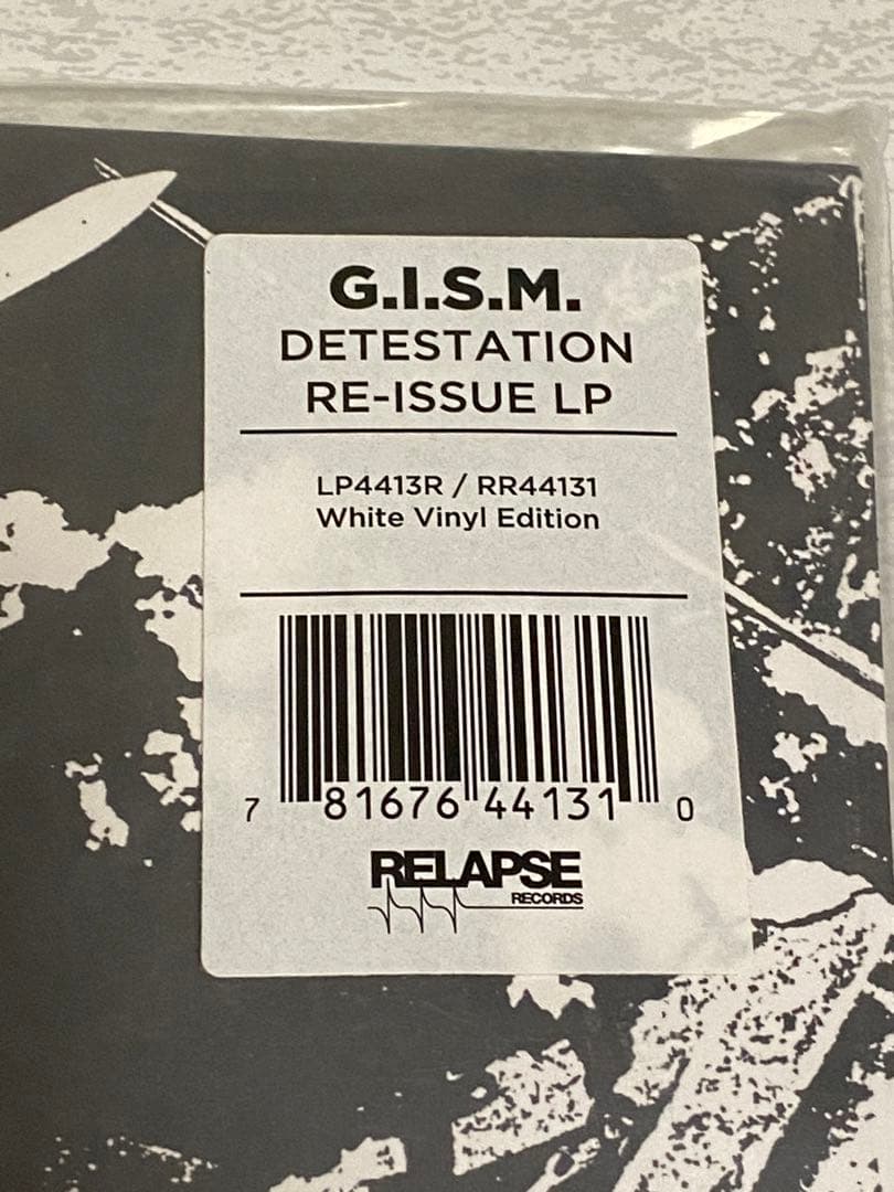 G.I.S.M. 海外限定ホワイト　レコードDETESTATION ギズム