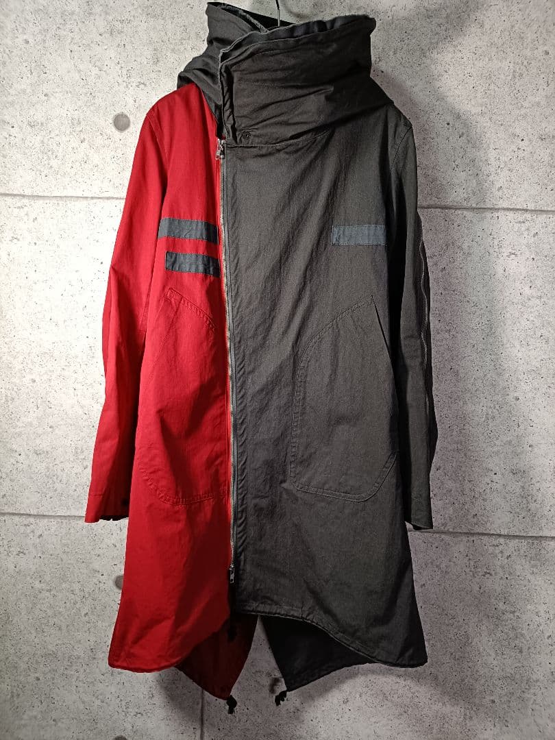 nude:masahiko maruyama モッズコート 赤＆チャコールグレー