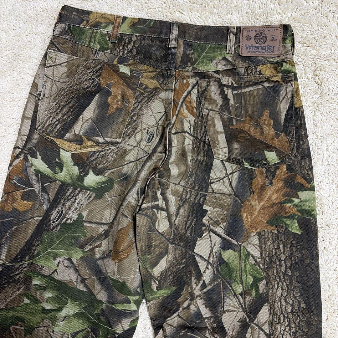 【極美品】ラングラー 迷彩 リアルツリー カモ パンツ USA製 ハンティング