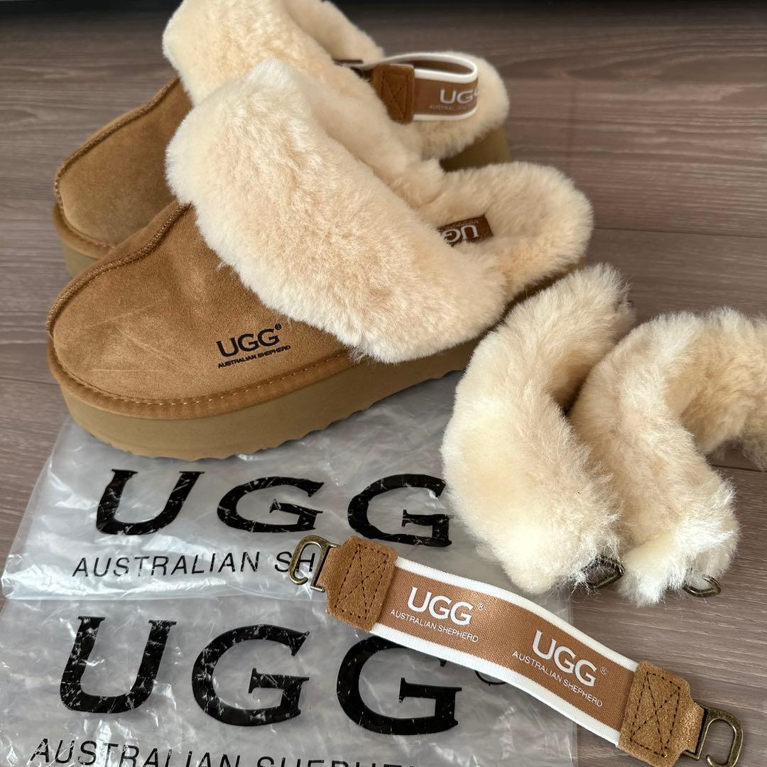AUS店購入❣️UGG Funkette レア‼️ファーベルト付