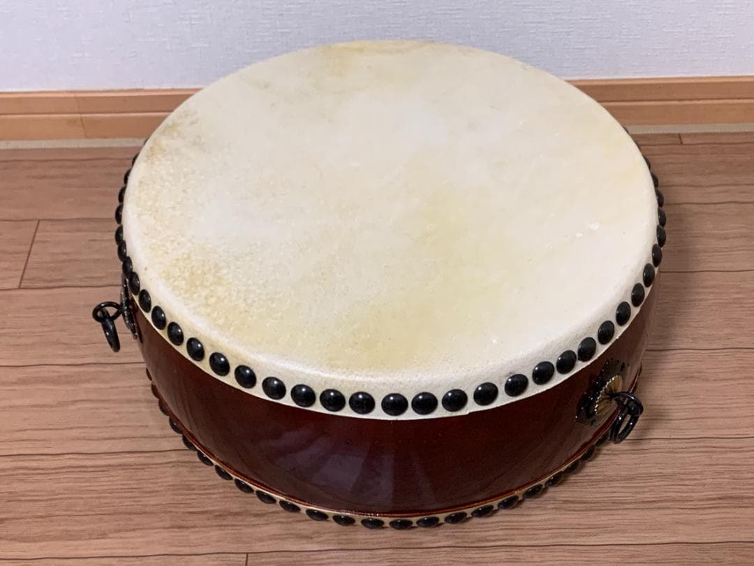 合計35,750円 諏訪工芸 松材 平太鼓 1.2尺 台座バチ専用ケース付き