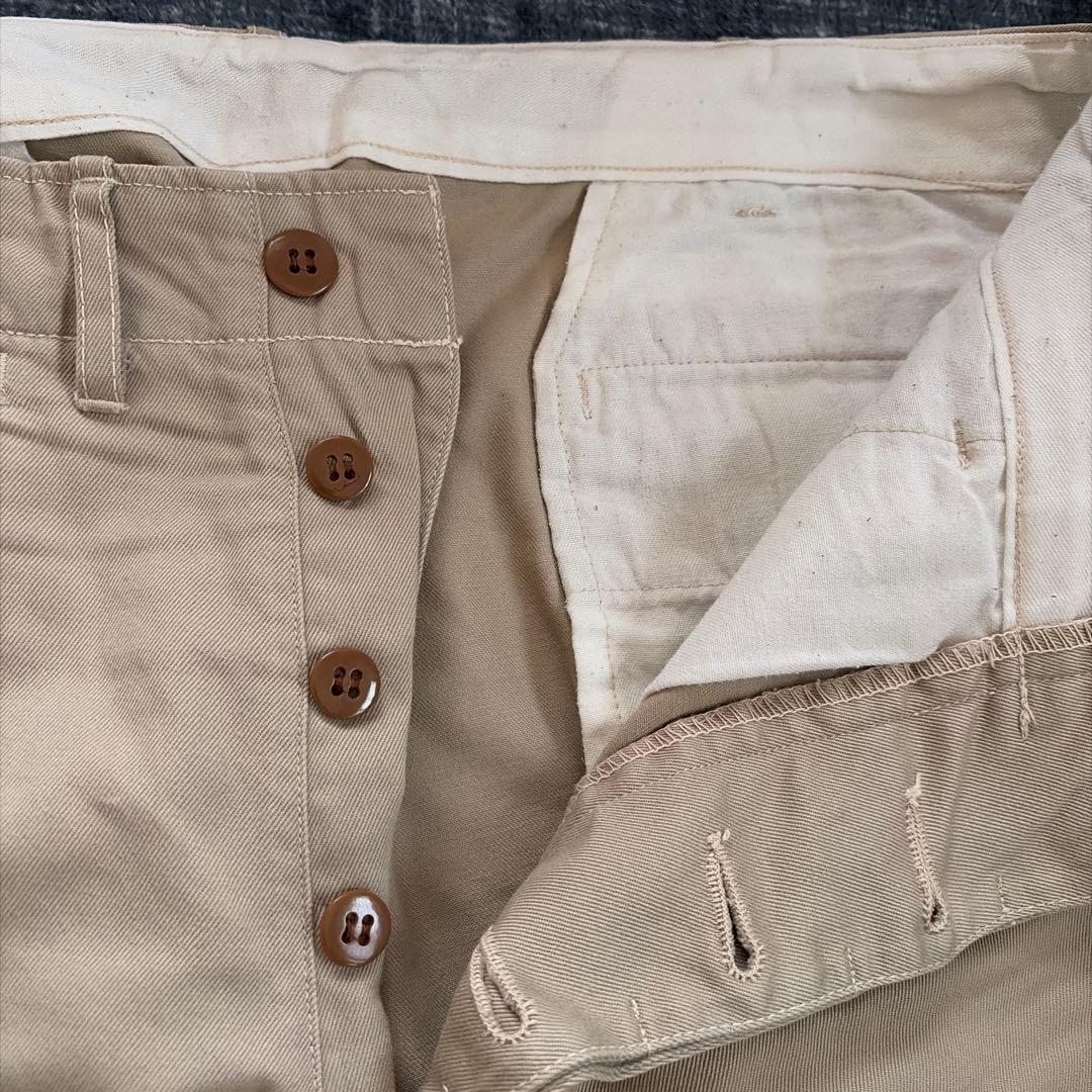 Real McQueen ベージュ チノパン 34