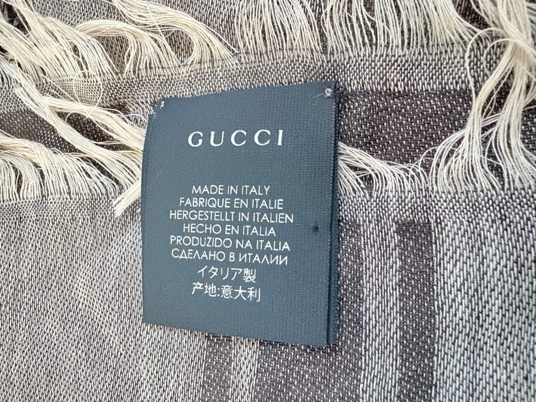 正規品GUCCI ストール　ウール/シルク