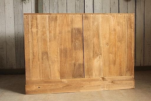 前面ガラスの引き出し3段×小引き出し2段　食器棚　シャツケース　タンス　古家具