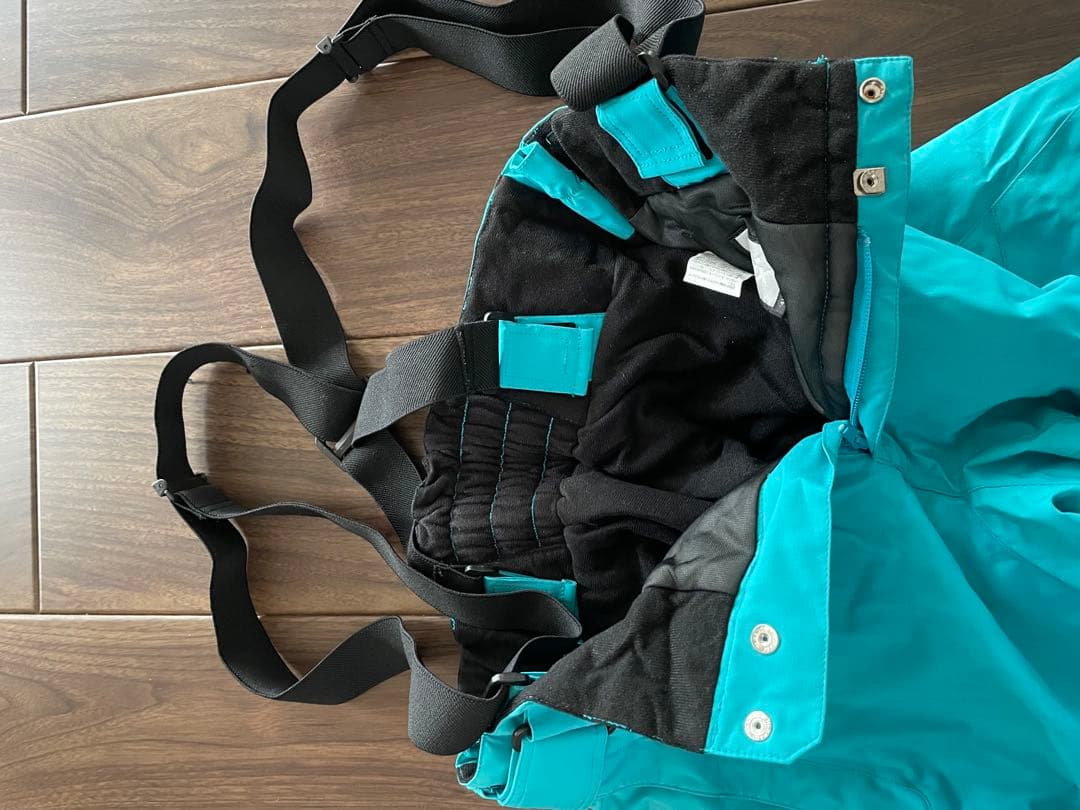 美品 フェニックス スキーウェア上下セット メンズM 黒チェック✖️水色