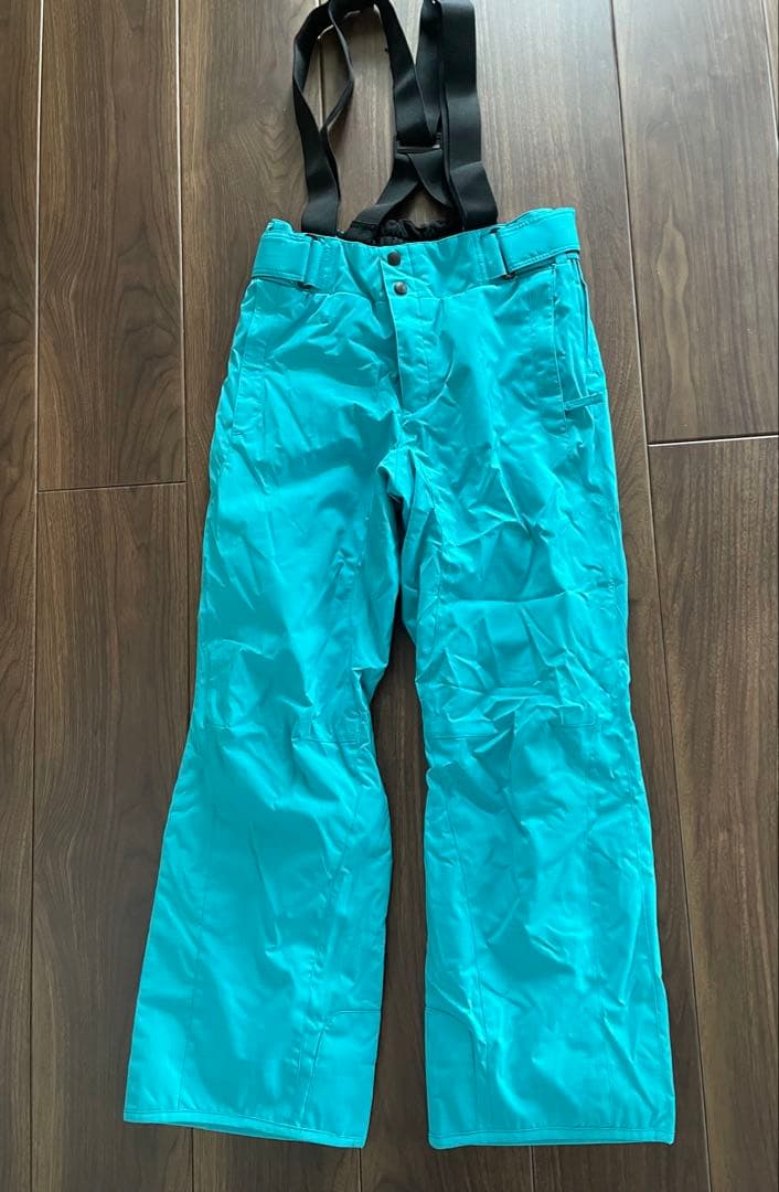 美品 フェニックス スキーウェア上下セット メンズM 黒チェック✖️水色