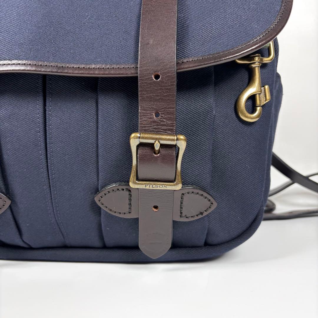 【美品】FILSON フィルソン フィールドバッグ Мサイズ ネイビー