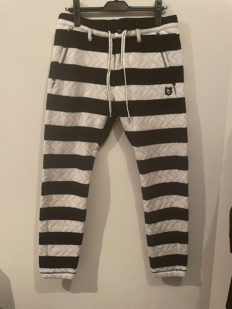 パーリーゲイツ　PEARLYGATES ストライプキルティングパンツ メンズ