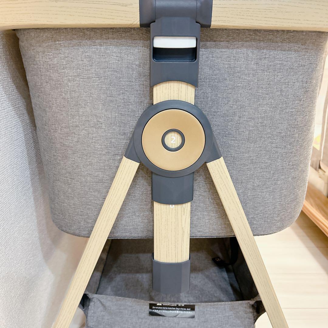 【美品】HZDMJ ベビーベッド グレー