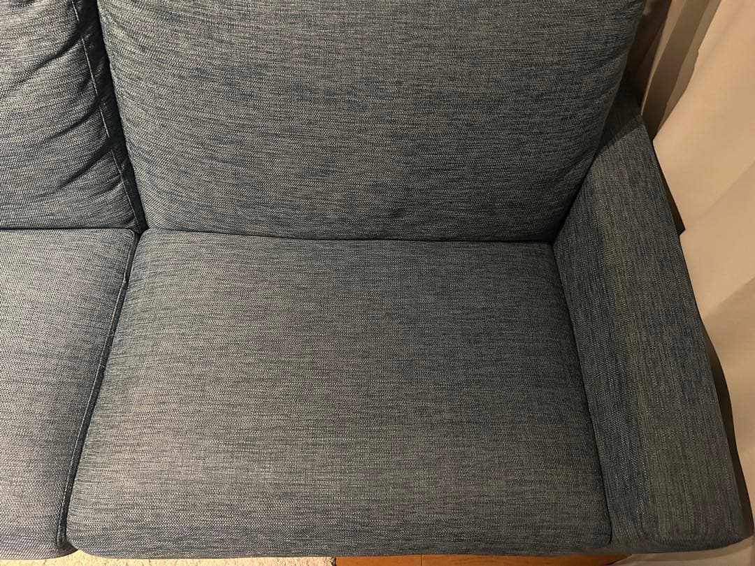 ニトリ　Nポケット　A7 3人掛けソファ　ターコイズブルー