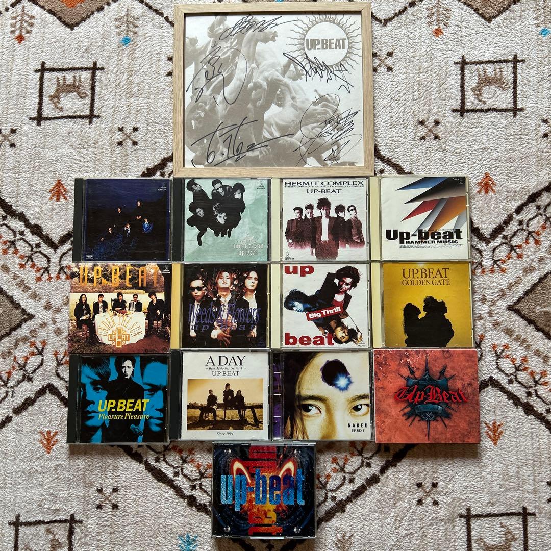 UP-BEAT アップビート 広石武彦 CD14枚 直筆サイン色紙セット