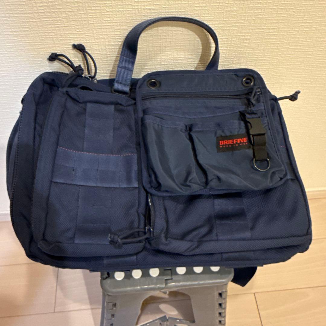 BEAMS+&BRIEFING 3wayバッグ　エアフォースブルー　USA