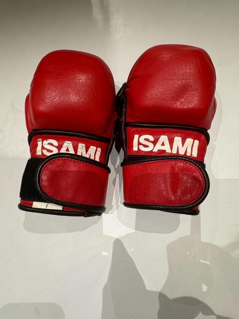 ISAMI オープンフィンガーグローブ レッド