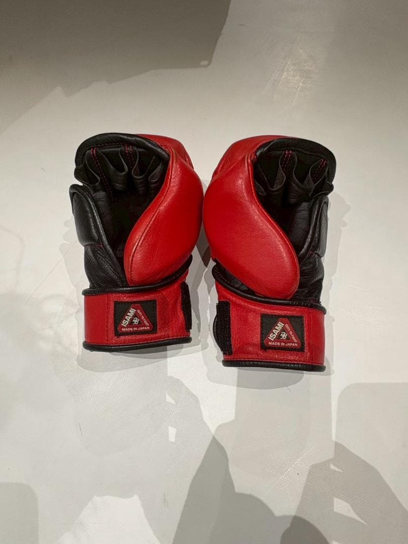 ISAMI オープンフィンガーグローブ レッド