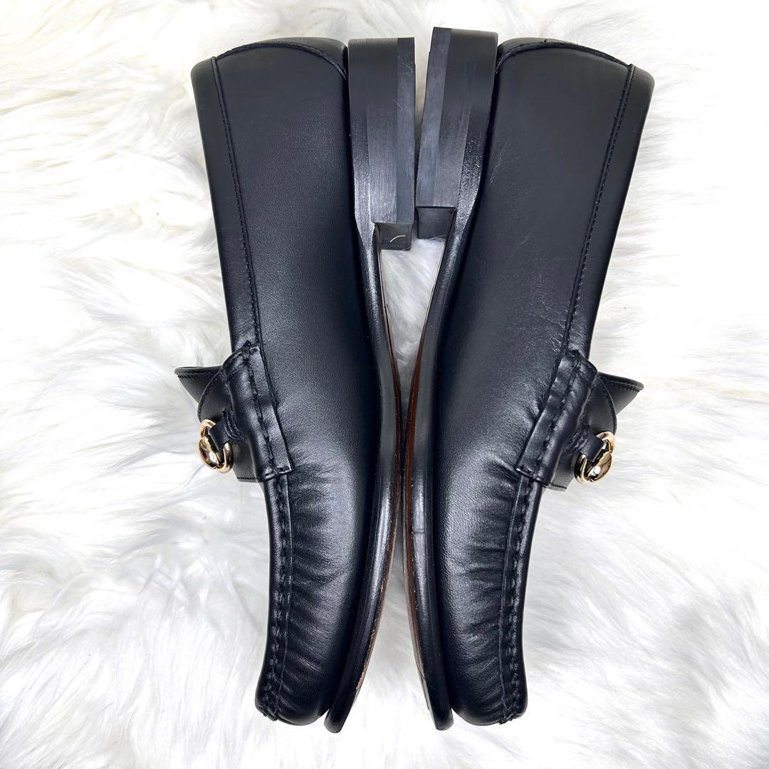 ✨美品✨【リーガル】ビットローファー 本革 黒 W83D 金具 24