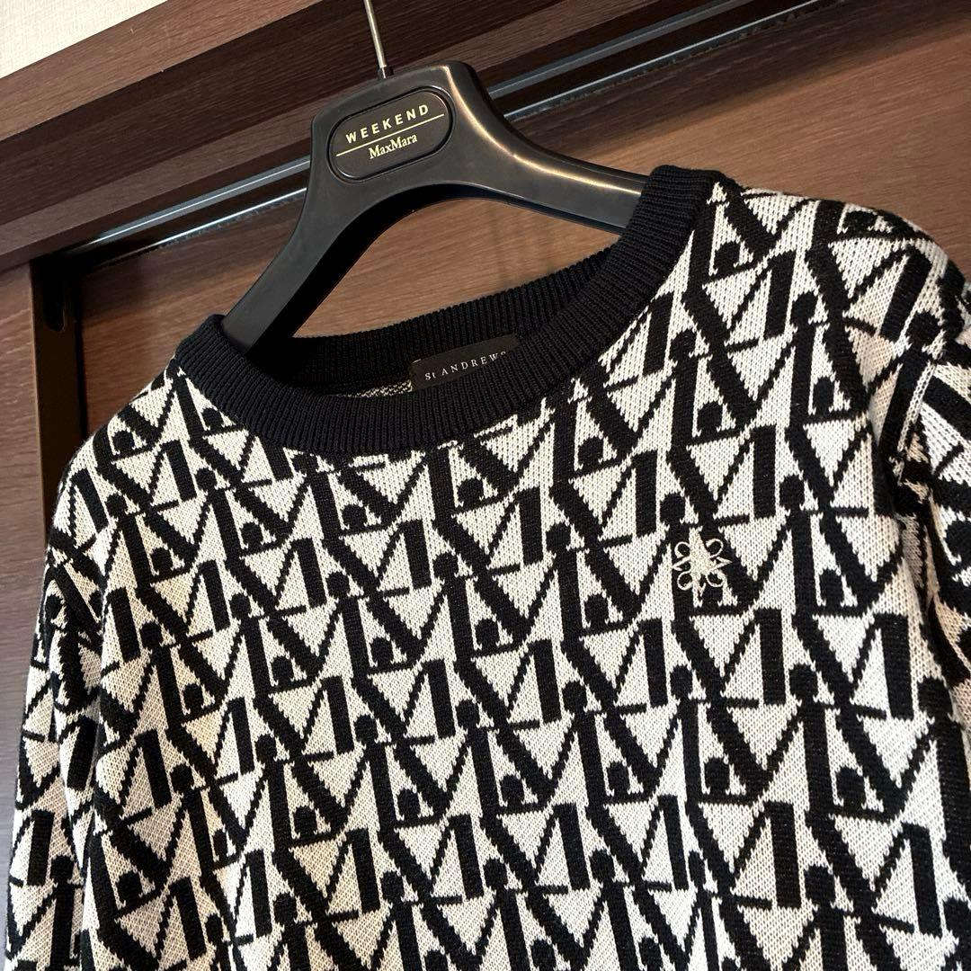 美品☆セントアンドリュース St ANDREWS 総柄ニットセーター『L』☆