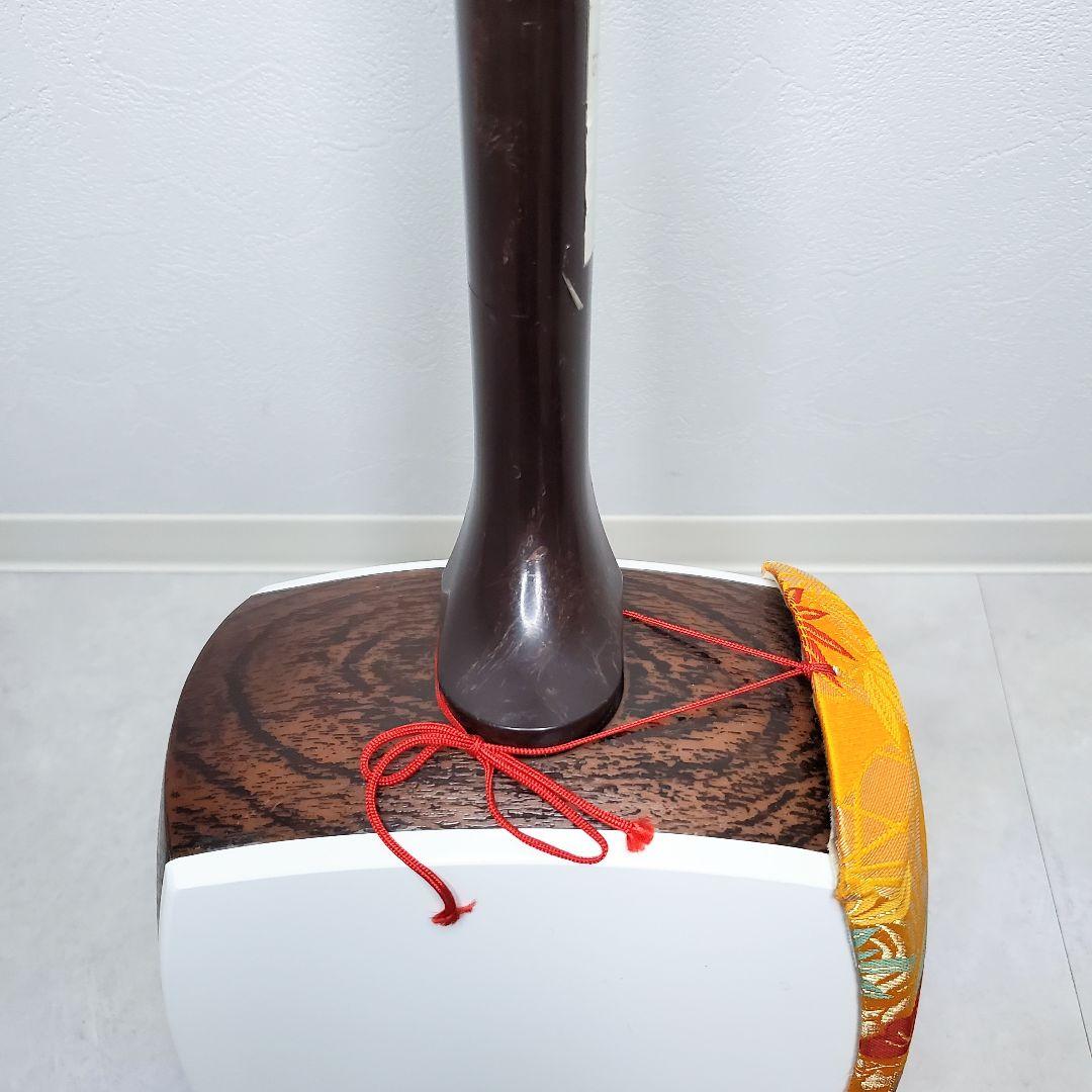 中棹三味線 プラスチック製 １本溝 地唄　和楽器　ソフトケース付