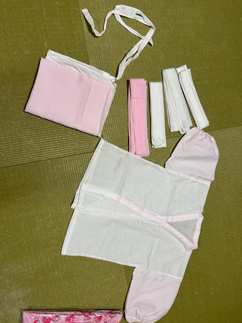 七五三 着物 7歳 女の子 フルセット 美品 簡単着付け ピンク