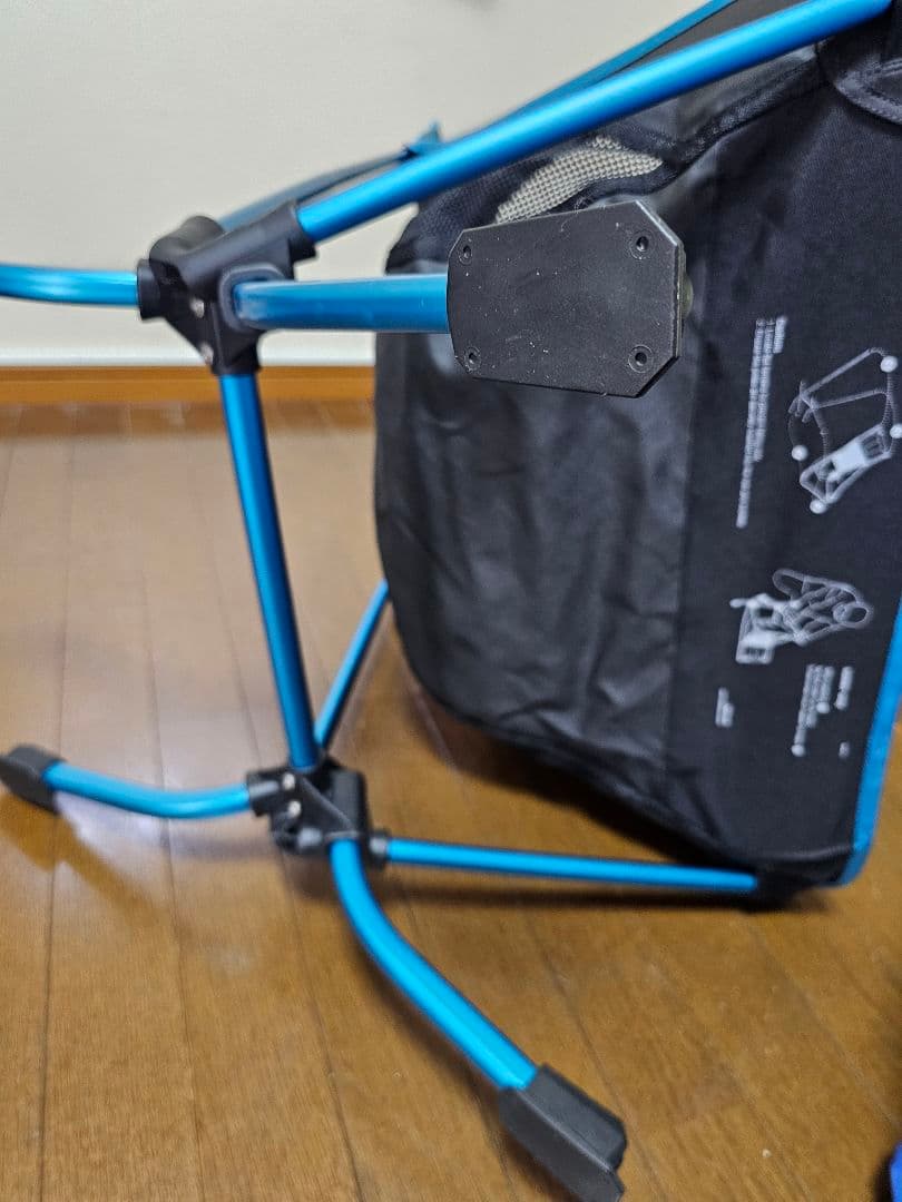 Helinox ビーチチェア ブラック/ブルー