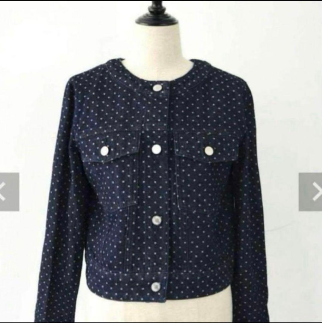 【最終値下げ】sheller DOTジャガードデニムジャケット