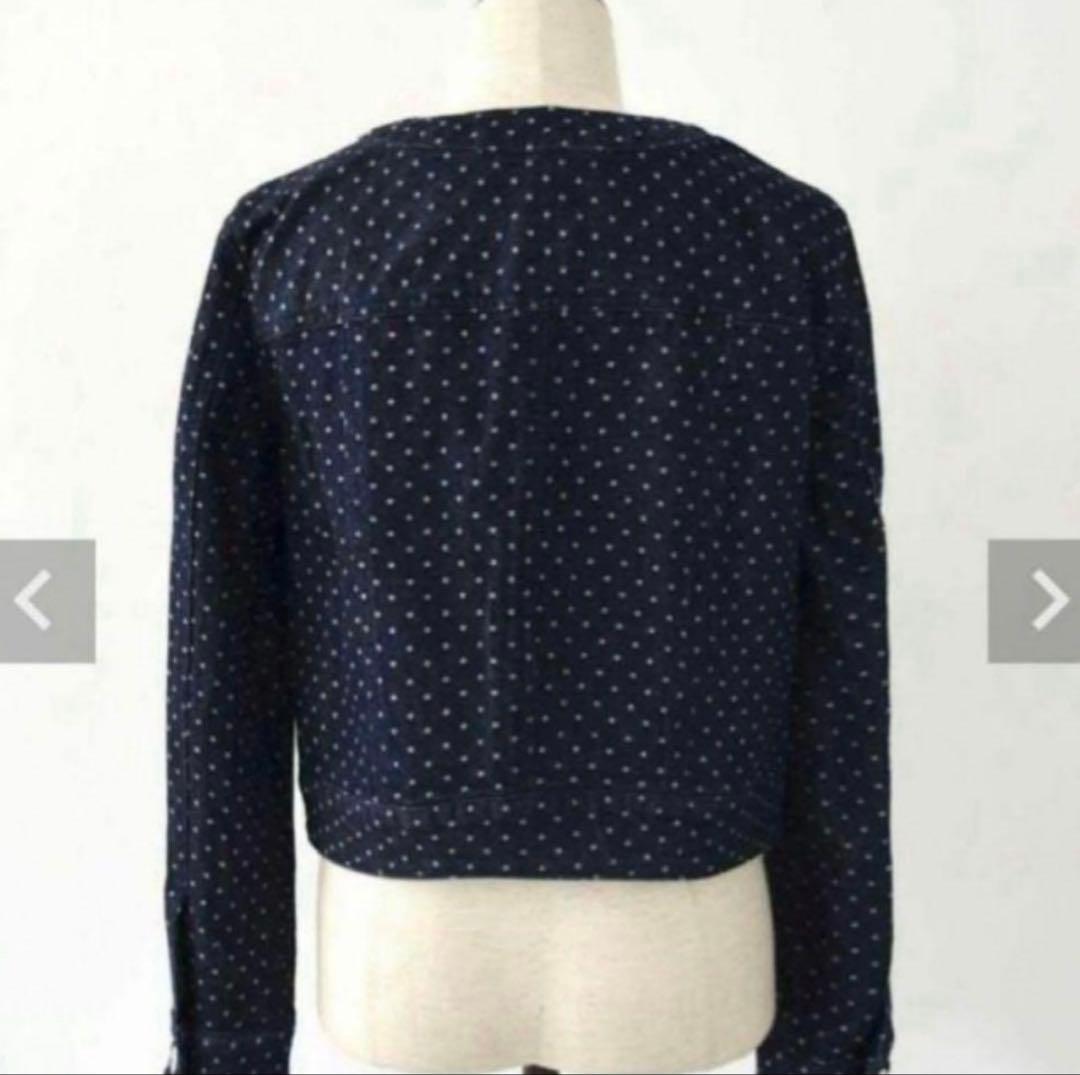 【最終値下げ】sheller DOTジャガードデニムジャケット