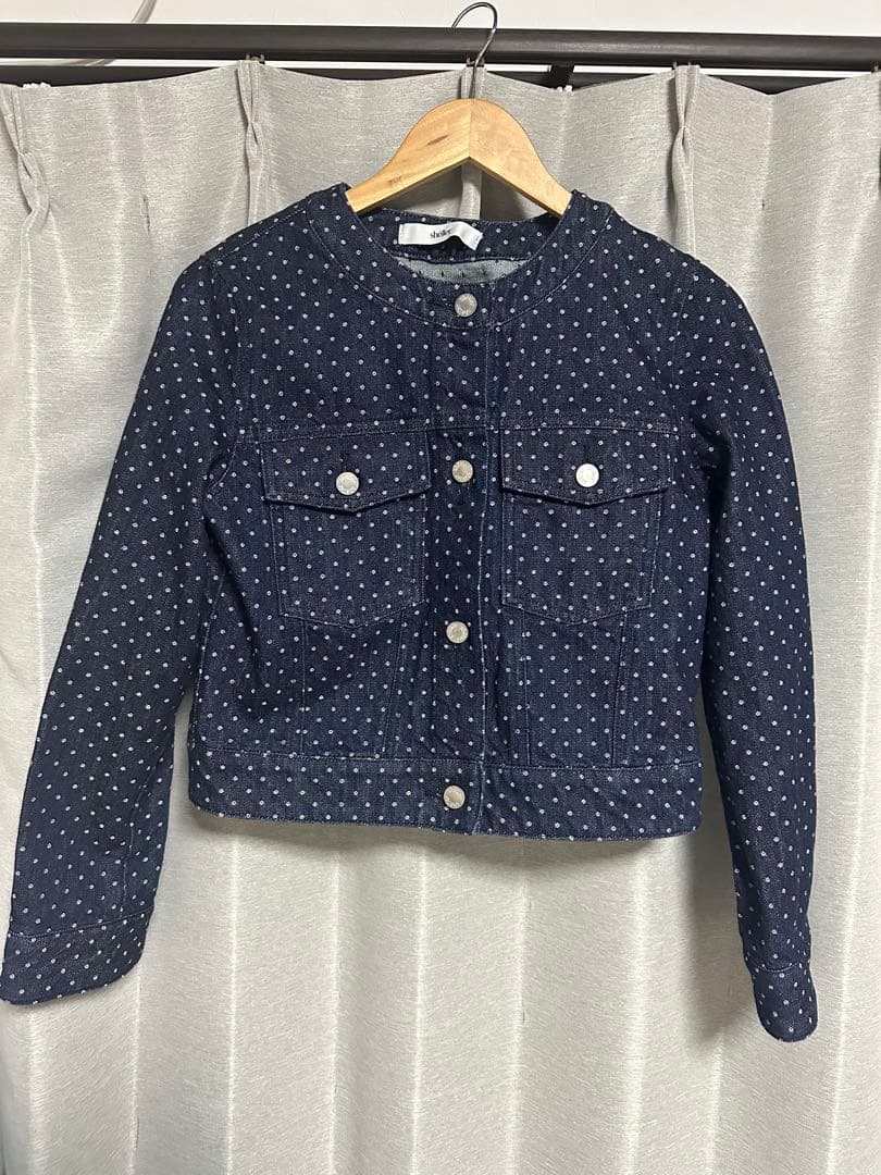 【最終値下げ】sheller DOTジャガードデニムジャケット
