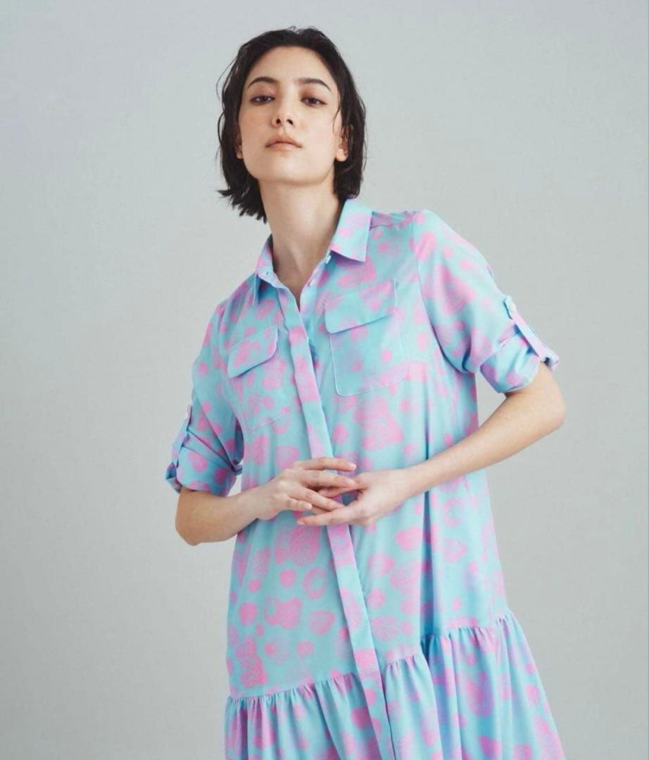 新品　グレースコンチネンタル　シェルモチーフワンピース