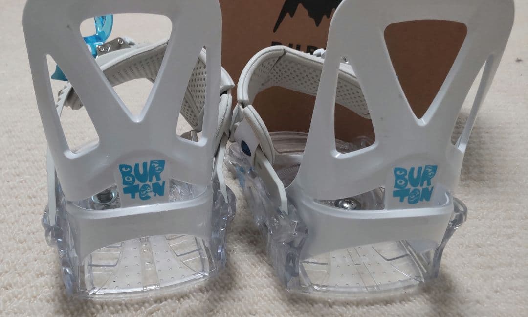 BURTON GROM ビンディング ホワイト/ブルー　キッズ