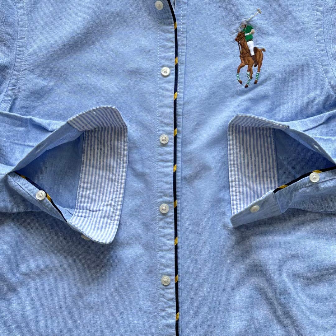 極美品　ラルフローレン　オックスフォードBDシャツ ビックポニー　ボーイズ160
