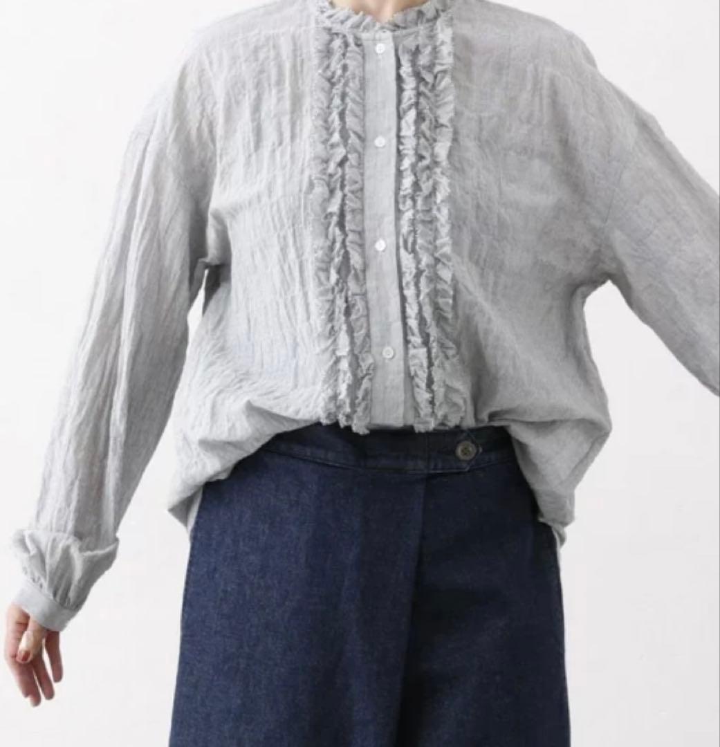 25SSシャーリング フリルブラウス journal standard luxe