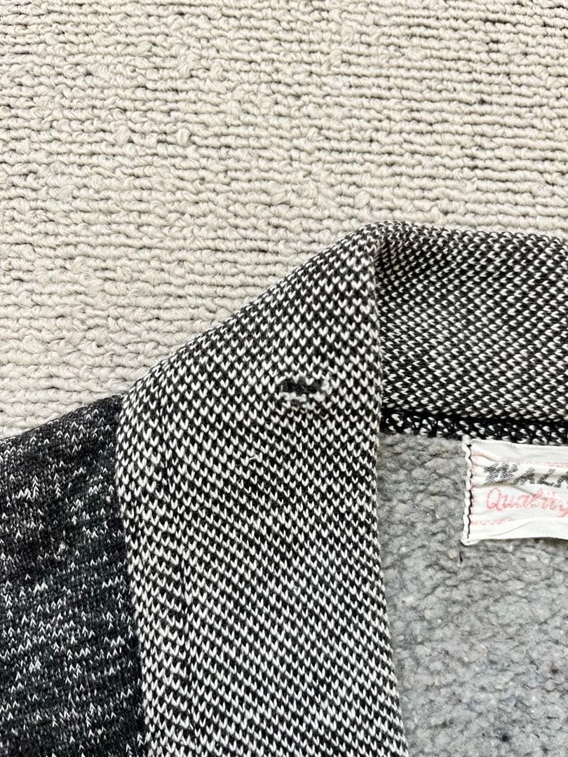 50’s WALKER ごま塩スウェットカーディガン Vintage