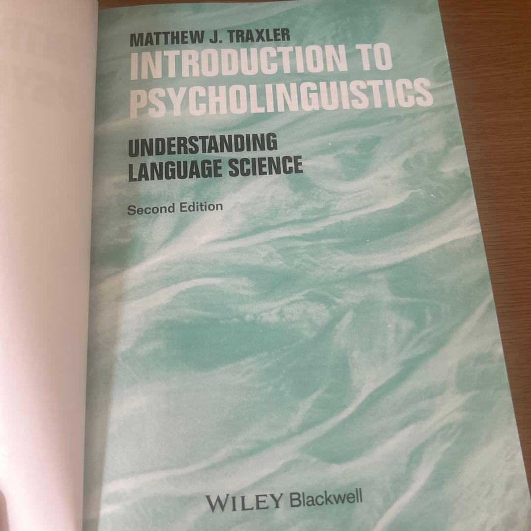 Introduction to Psycholinguistics 第二版