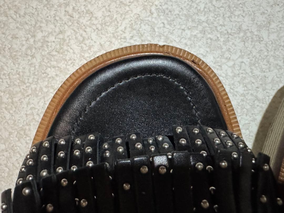 TOD'S トッズ フリンジ スタッズ サンダル 37