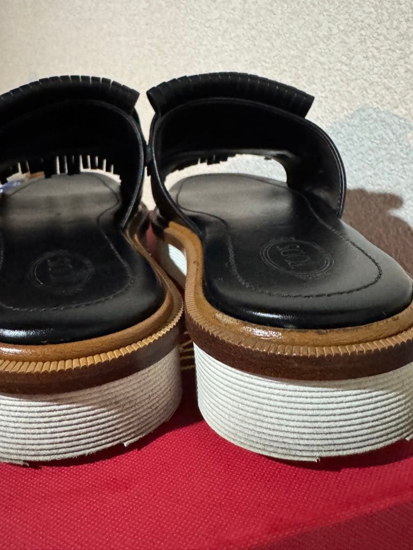 TOD'S トッズ フリンジ スタッズ サンダル 37
