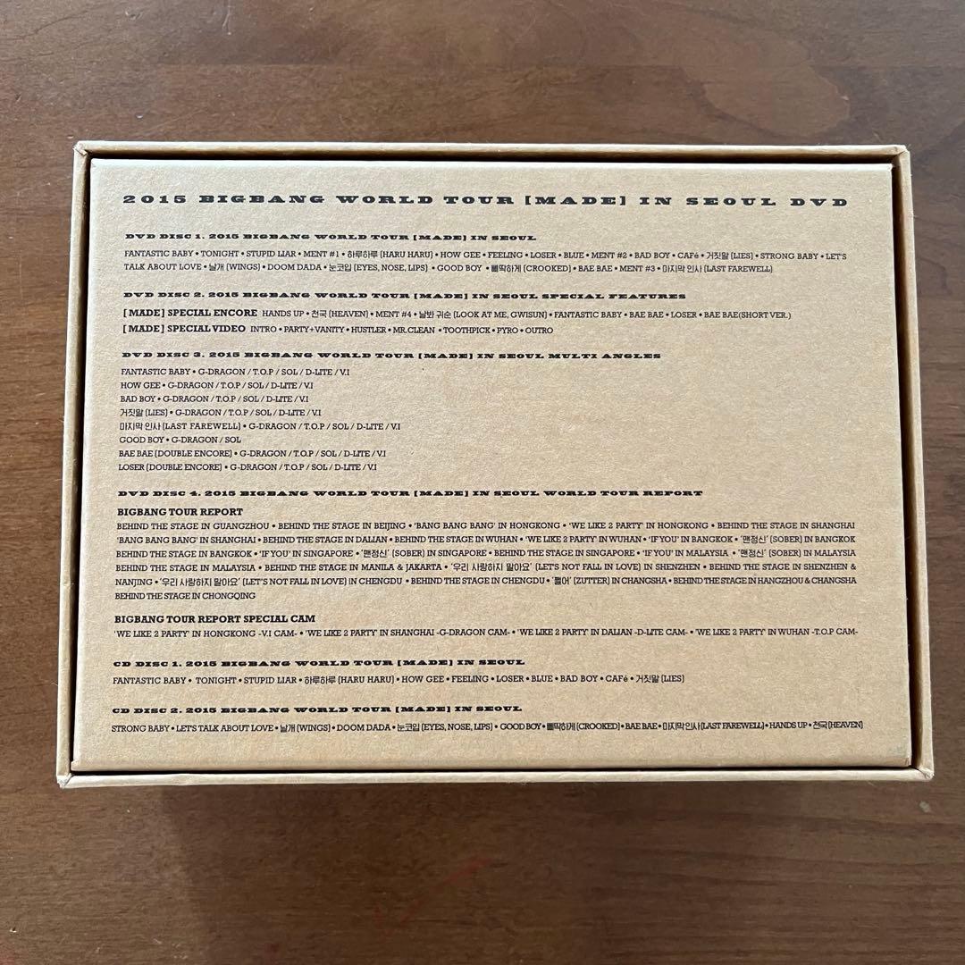 2016 BIGBANG WORLD TOUR MADE DVD クリアファイル