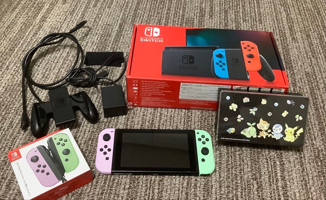 Nintendo Switch本体 フルセット マイクロSD128G カード付き