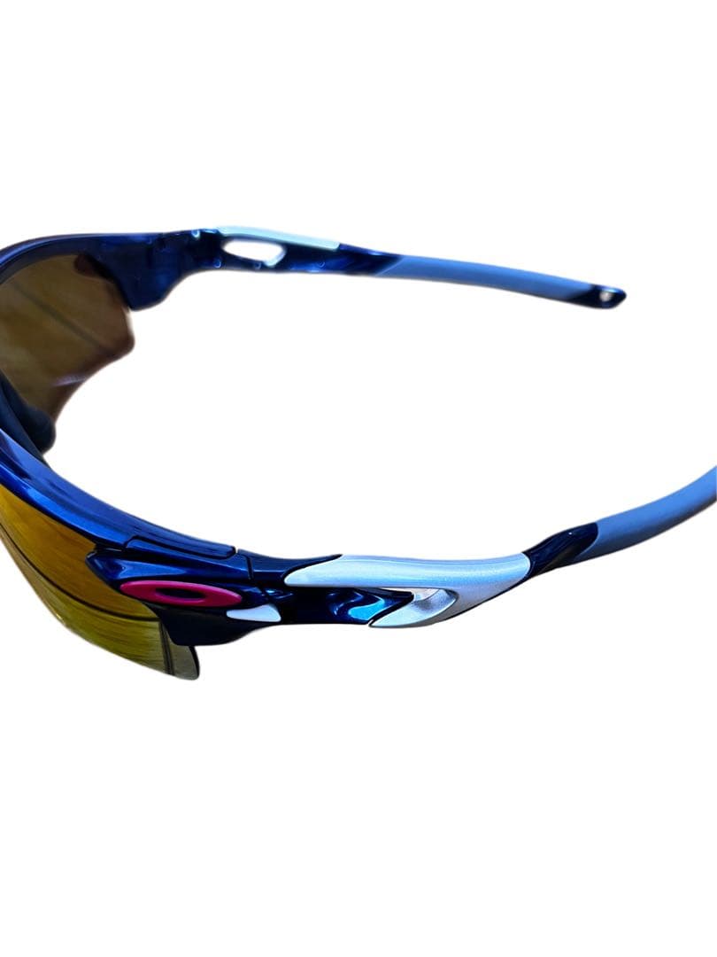 【未使用】OAKLEY スポーツ用サングラス 野球　ブルー/オレンジ