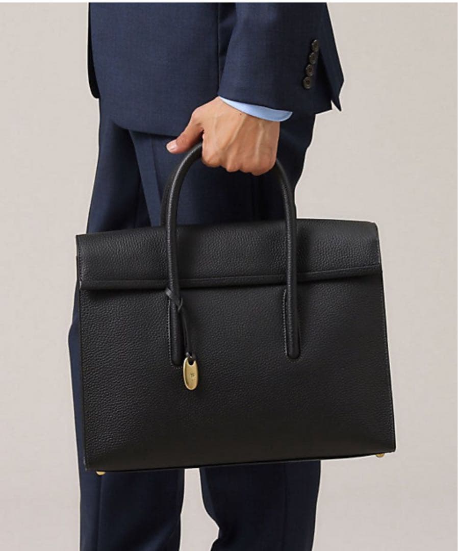 【再値下げTOFF&LOADSTONE】デボネア ブラックレザー ビジネスバッグ