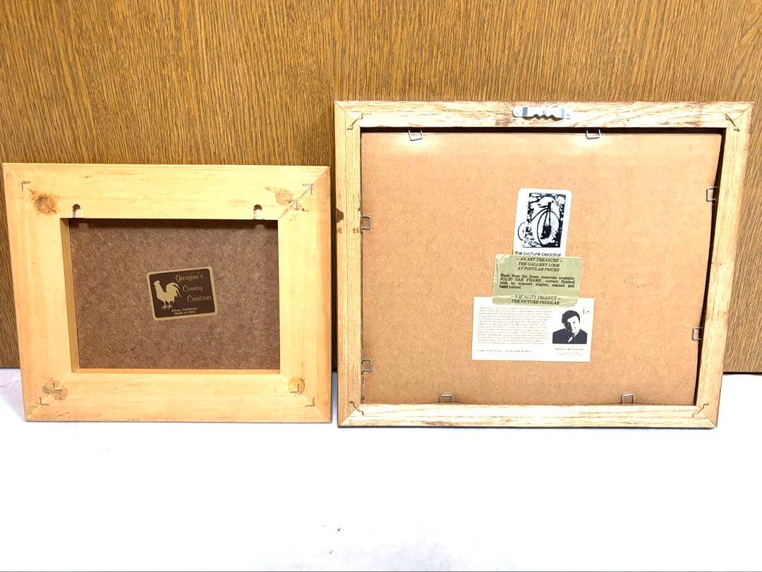 【2点セット】チャールズ・ワイソッキー 額装絵画 カントリー／ヴィンテージアート