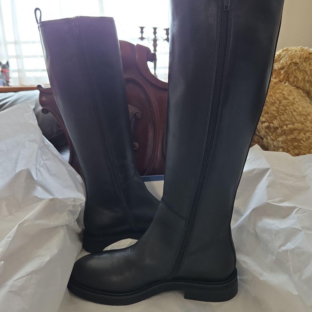 新品 NAPOLEONI ブラック ロングブーツ 38