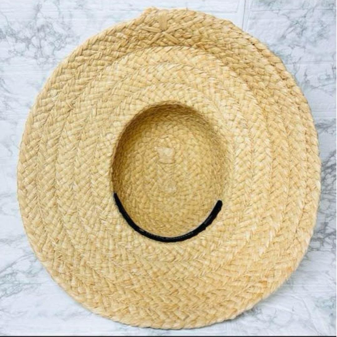 ★HELEN KAMINSKIヘレンカミンスキー 麦わら帽子 ラフィアリボン付き