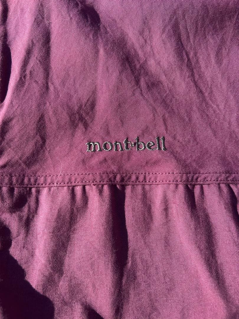 90s mont-bell 激レア　フード付きナイロンジャケット L パープル