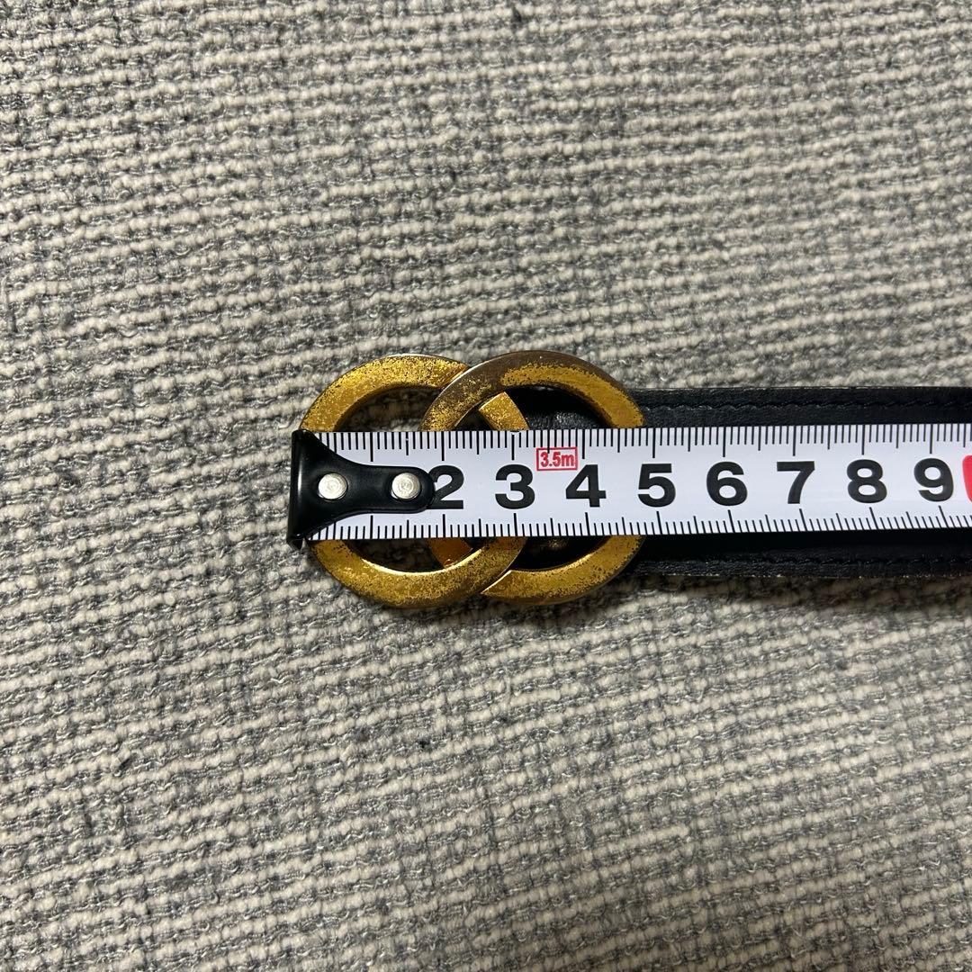 【きざき】CHANEL ブラックレザーベルト サイズ65