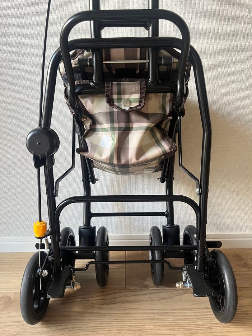 【美品】マキテック シルバーカー スリムムーヴ SX-15 ベージュチェック