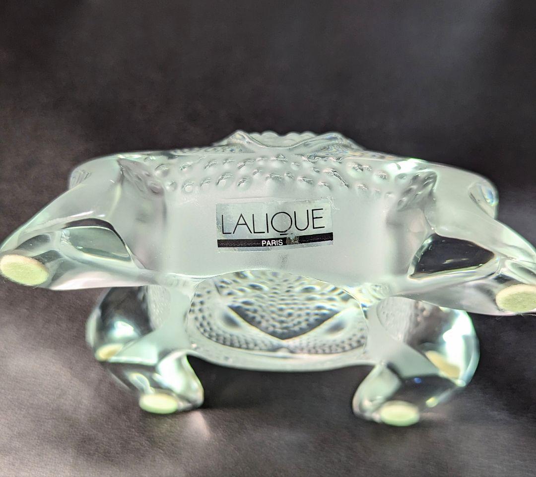 【美品】LALIQUE ラリック カエル 蛙 クリスタルガラス フィギュリン