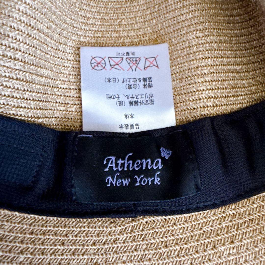Athena New york　リサコ　麦わら帽子　ベージュ