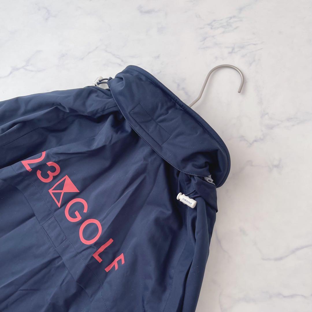 【未使用級】23区ゴルフ レインウェア セットアップ 上下 ネイビー M〜L