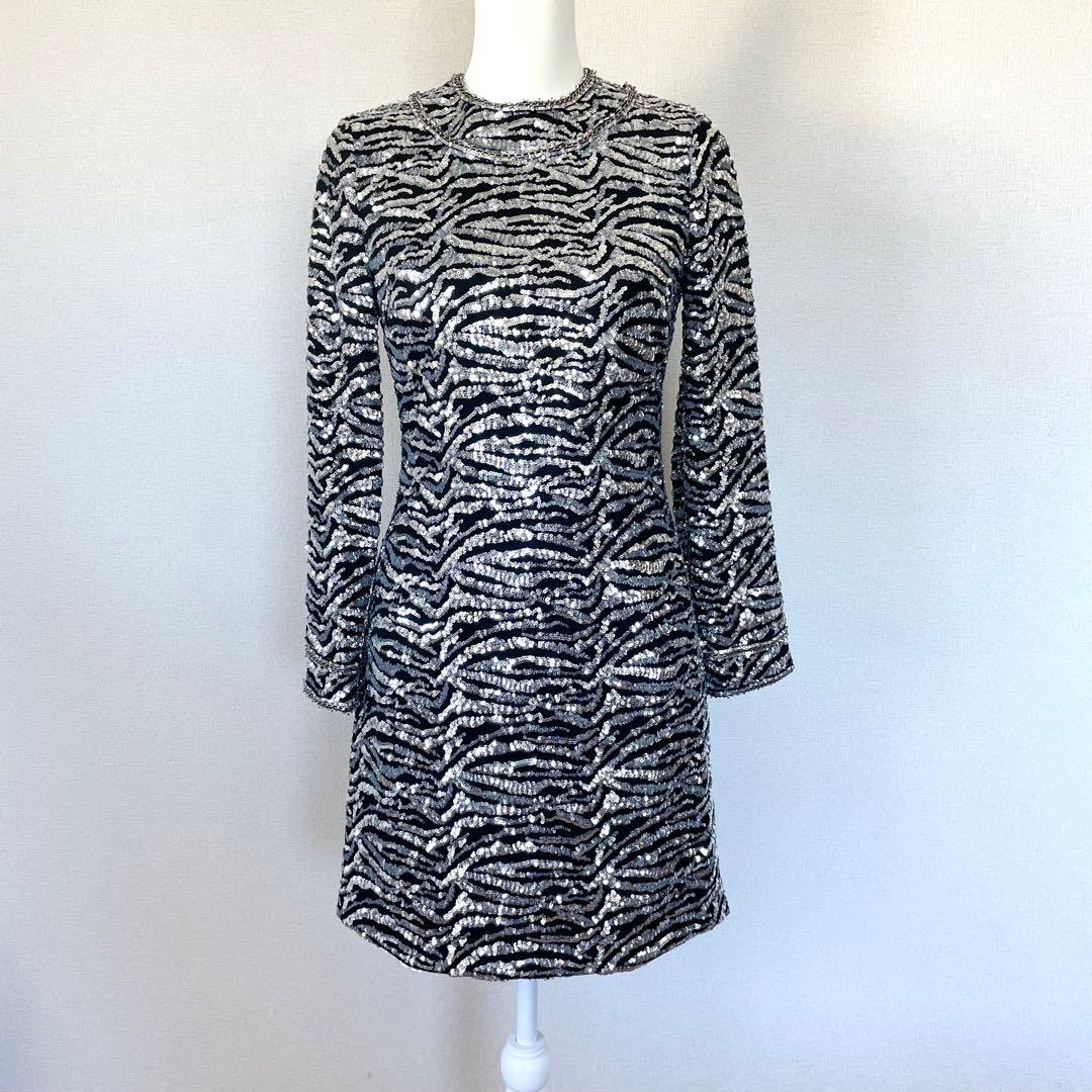 Saint Laurent Paris サンローラン スパンコール ワンピース