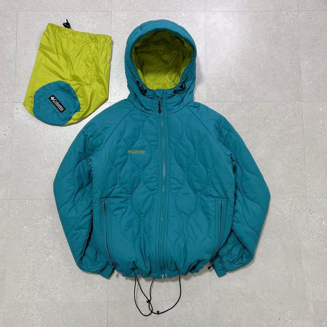 ジャケット・アウター Columbia hooded puffer jacket turquoise